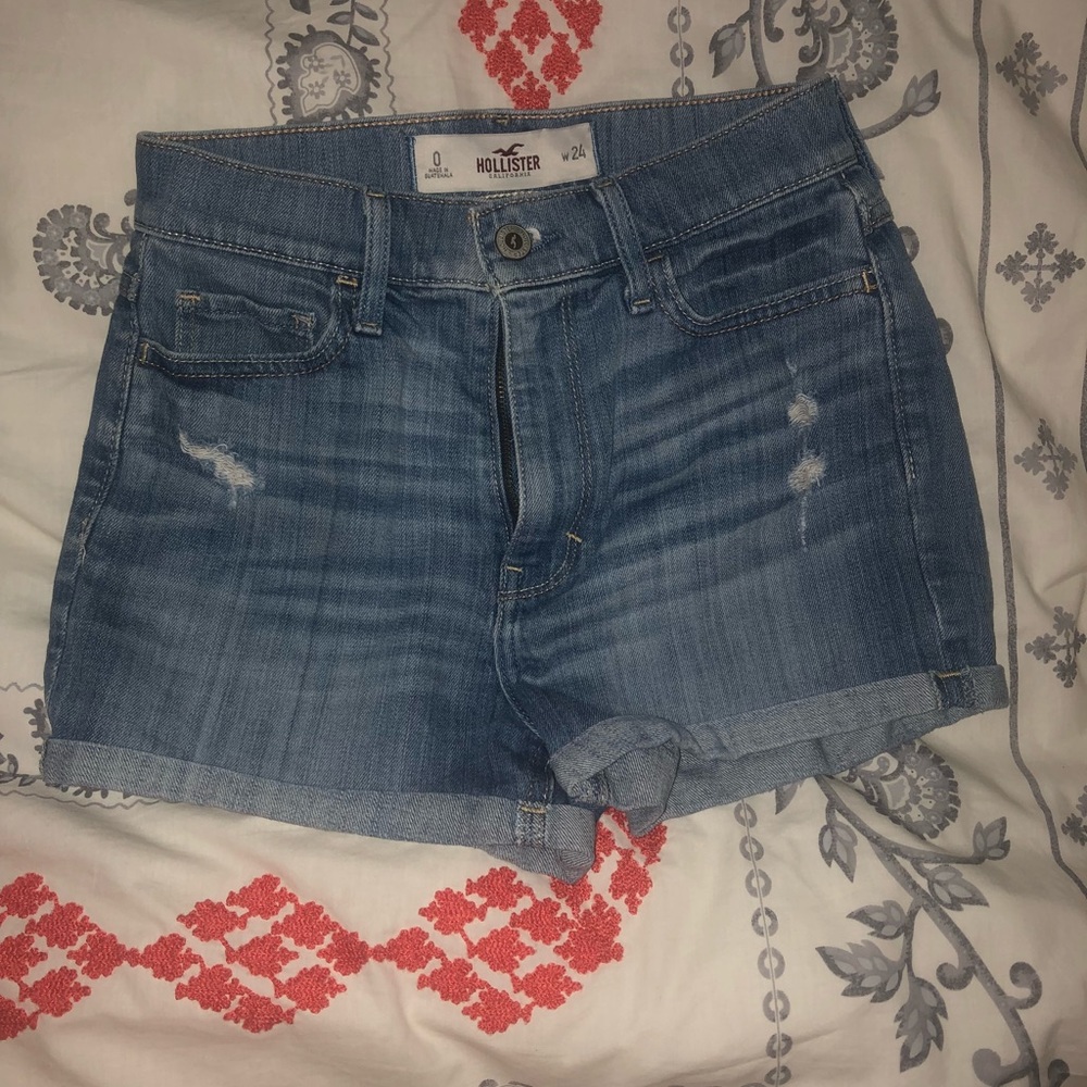 hollister denim shorts